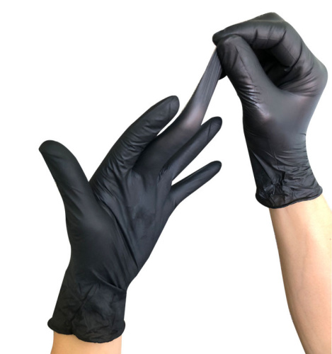 Перчатки нитриловые Nitrile, 1 пара (черные) XS фото 2